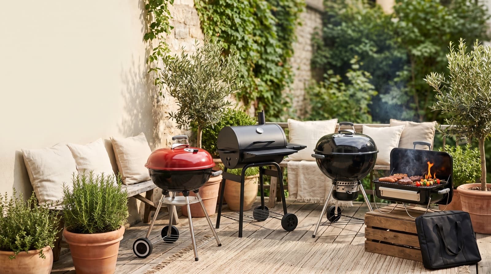 best charcoal grill for small patio