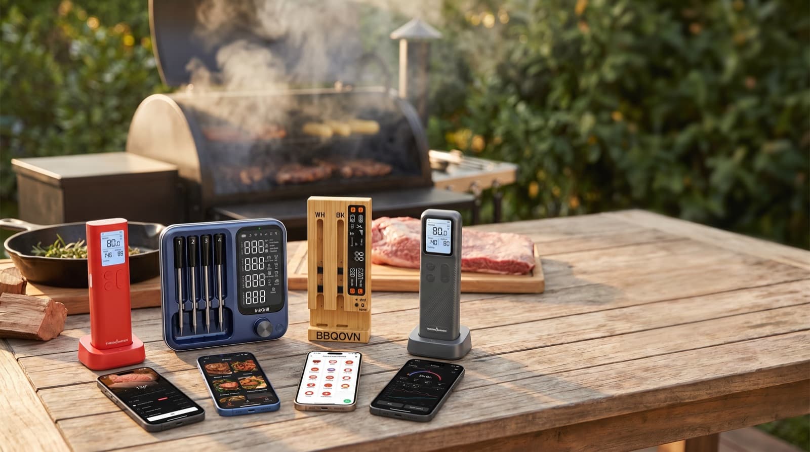 best wireless meat thermometer for smoking with app