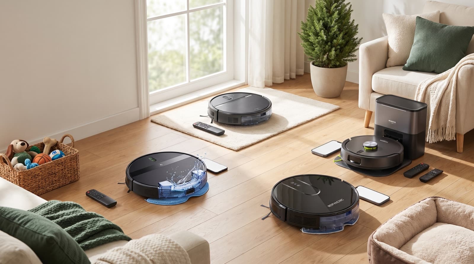 robot vacuum vs robot vacuum and mop combo for pet hair