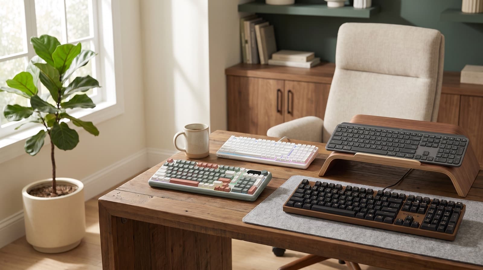 best quiet mechanical keyboard for office under 100