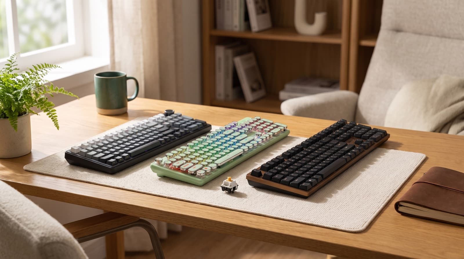 which mechanical keyboard switches are quietest for office work